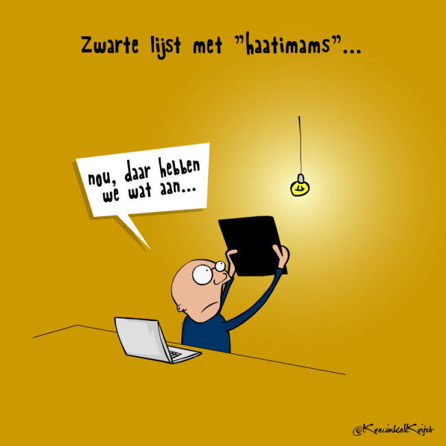 ZwarteLijstHaatImams-cartoon-KrewinkelKrijst