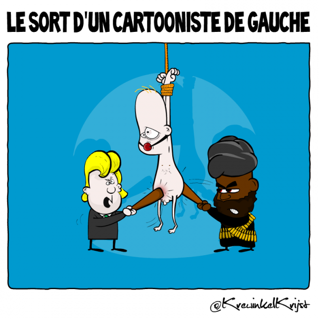a LeSortDUnCartoonistDeGauche_cartoon_KrewinkelKrijst